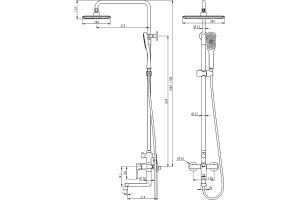 Душевая стойка Lemark Ursus LM7262BL - 2