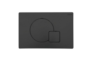 Кнопка смыва Black&White Universell черная матовая