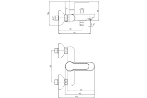 102102475EX Nita смеситель для ванны - 2