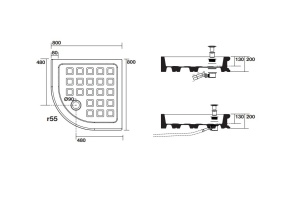 Душевой поддон Kerasan Retro 80х80 белый (134201) - 3