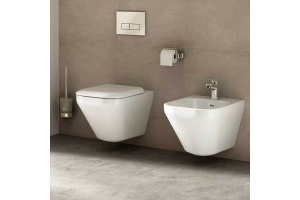 K523601 TONIC II Подвесное биде, с крепежом TT0299327 (для полностью скрытого монтажа), с керамической накладкой слива - 3