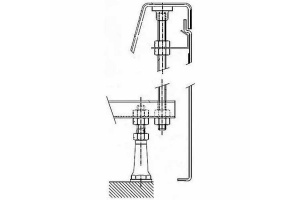 Комплект креплений для фронтальной панели Kolpa San Ocean/Pearl/Dixie для душевого поддона - 2