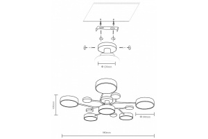 Потолочная люстра Velante Velante 446-207-06 - 2