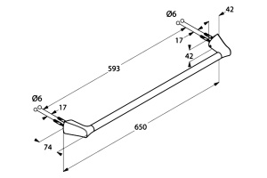 Полотенцедержатель Kludi Ambienta 5398005 - 3