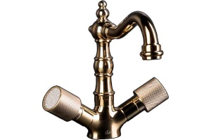 Смеситель для раковины Boheme Royal золото