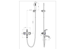 Смеситель Lemark Nubira для ванны с душем LM6214ORB - 2