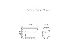 Биде напольное Boheme Vogue (943) - 2