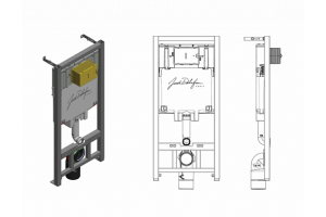 Комплект Jacob Delafon Patio E21740RU-00 кнопка хром - 2