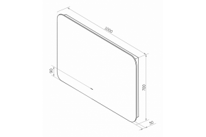 Зеркало Misty Адхил 100х70 с подсветкой - 3