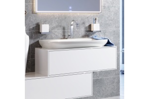 Тумба с раковиной Aqwella 5 stars Genesis 100 белая - 2