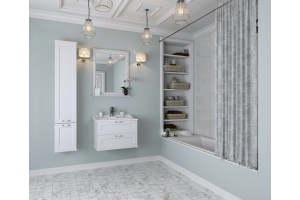 Комплект мебели подвесной Aquaton Леон 65 белый - 2