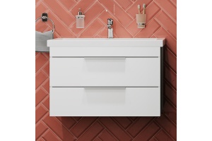 Мебель для ванной STWORKI Копенгаген 80 белая - 3