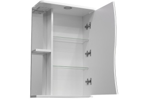 Зеркало-шкаф Polar Волна Верея 50 R с подсветкой белый - 2