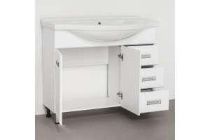 Тумба для комплекта Style Line Ирис 100 белая - 3