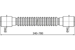 Гофра AlcaPlast A710 - 2