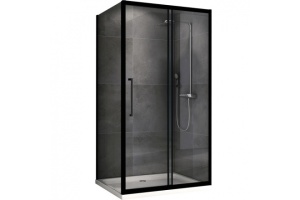 Душевой уголок Abber Schwarzer Diamant 130х100 черный (AG30130BH-S100B)