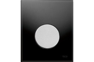 Кнопка смыва TECE Loop Urinal 9242655 черное стекло, кнопка хром матовый