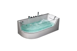 Акриловая ванна Frank 170х80 левая с гидромассажем