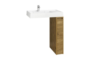 Тумба под раковину без фасада Aquaton Лондри 20 светлое дерево