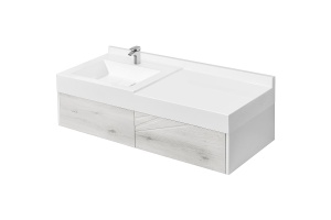 Комплект мебели Aquaton Сакура 100 белый-светлое дерево - 3