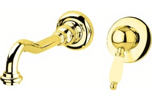 Смеситель для раковины Cezares Elite золото, ручки металл (ELITE-BLS1-03/24-M)