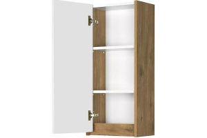 Шкаф подвесной Aquaton Сканди 35 белый- светлое дерево - 2