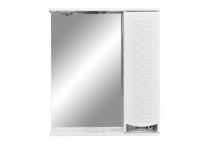 Зеркало-шкаф Stella Polar Ванда 60 R с подсветкой белый - 2