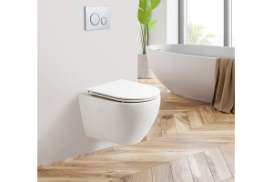 Чаша для подвесного унитаза BelBagno Sfera-r белый (BB046CHR) - 2