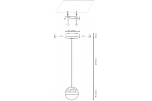Подвесной светодиодный светильник Velante 431-106-01 - 2