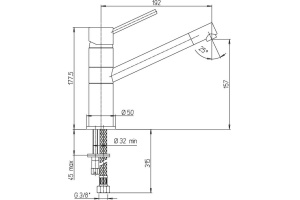 Смеситель для кухни Paini Cox 78CR573KM - 2