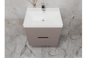 Тумба под раковину Style Line Матис 60 подвесная коричневый - 2