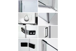 Душевой уголок Wasserkraft Aller Black 10H06RB 120x80 см - 3