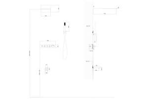 Душевой комплект Abber Rund с термостатом хром - 3