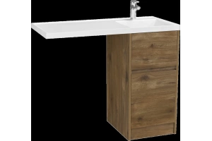 Тумба с раковиной Aquaton Лондри 40 светлое дерево