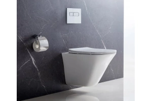 Унитаз подвесной безободковый BelBagno MARMI BB052CHR/BB052SC - 2