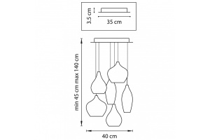 Подвесная люстра Lightstar Pentola 803061 - 3
