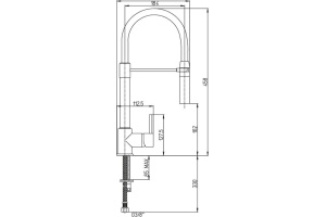 Смеситель для кухни Paini Cox 78CR557YOSPEKM с гибким изливом - 2