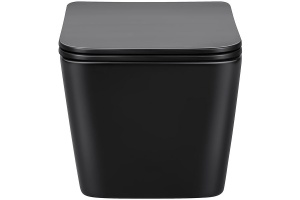 Подвесной унитаз Vincea Q-Line черный с сиденьем микролифт - 2