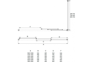 Душевой уголок Veconi Rovigo 140х90, хром (RV031-14090-01-C5) - 2