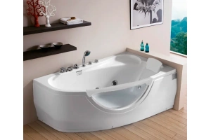 Акриловая ванна Gemy 170x100 с гидромассажем (G9046 II B R) - 3