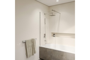 Шторка на ванну RGW Screens SC-052 90x150 профиль хром стекло прозрачное - 3