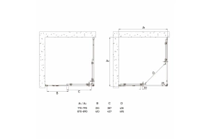 Душевой уголок Veconi Rovigo RV-113B 90x90 профиль черный (RV113B-90-01-C4) - 3