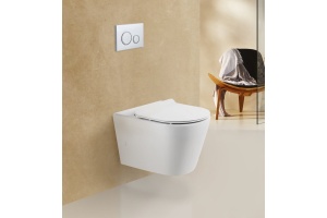 Чаша подвесного унитаза BelBagno Flay-r без сиденья белый - 2