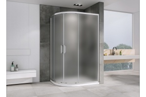 Душевой уголок Abber Schwarzer Diamant 100х80 хром (AG01180M) - 2