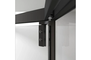 Душевой уголок Vincea Show 100x100 профиль черный стекло прозрачное - 3