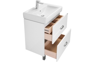 Тумба с раковиной напольная Aquaton Америна 80 белый глянцевый - 3