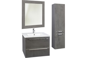 Тумба для комплекта Bellezza Луиджи 60 серая, 2 ящика - 3