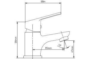 Смеситель Dorff Norma для раковины - 2