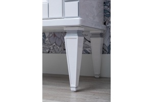 Шкаф-пенал Aquanet Селена 40 R, белый, серебро - 3