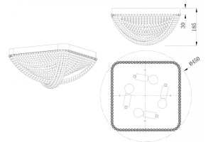 Потолочная люстра Stilfort Marelli 2169/05/04C - 2